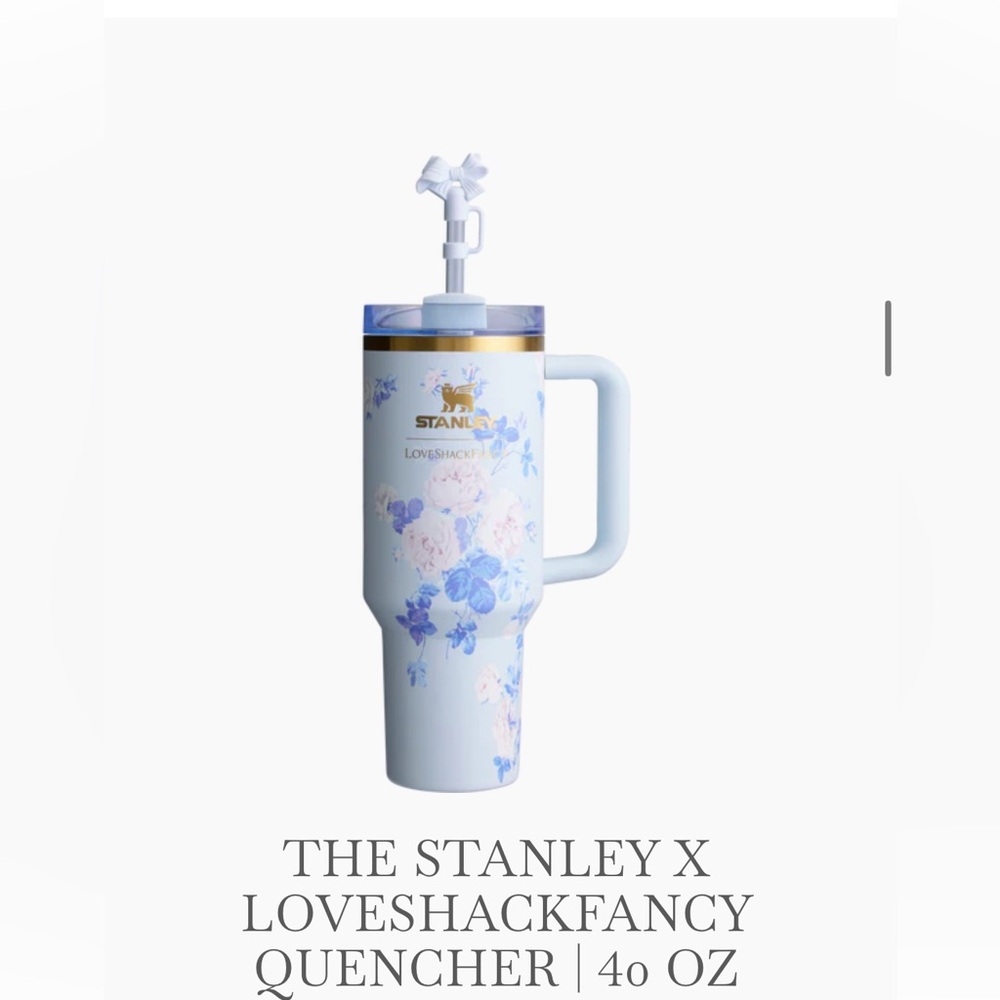 THE STANLEY X LOVESHACKFANCY QUENCHER | 40 OZ EVERBLOOMING ROSETTES (NEW)